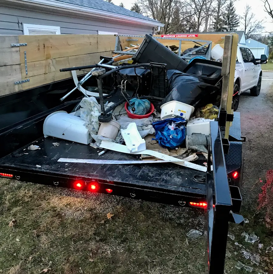 Roll-off dumpster delivered to a residential driveway in South Union